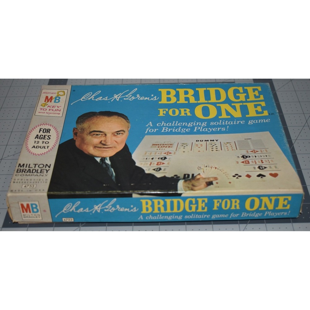 1967 Milton Bradley Chas A Goren Bridge for One Solitaire Game 4753 COMPLETE - Picture 15 of 16